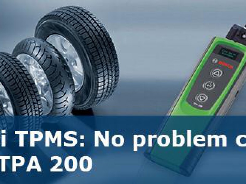 Sensori TPMS: No problem con Bosch TPA200